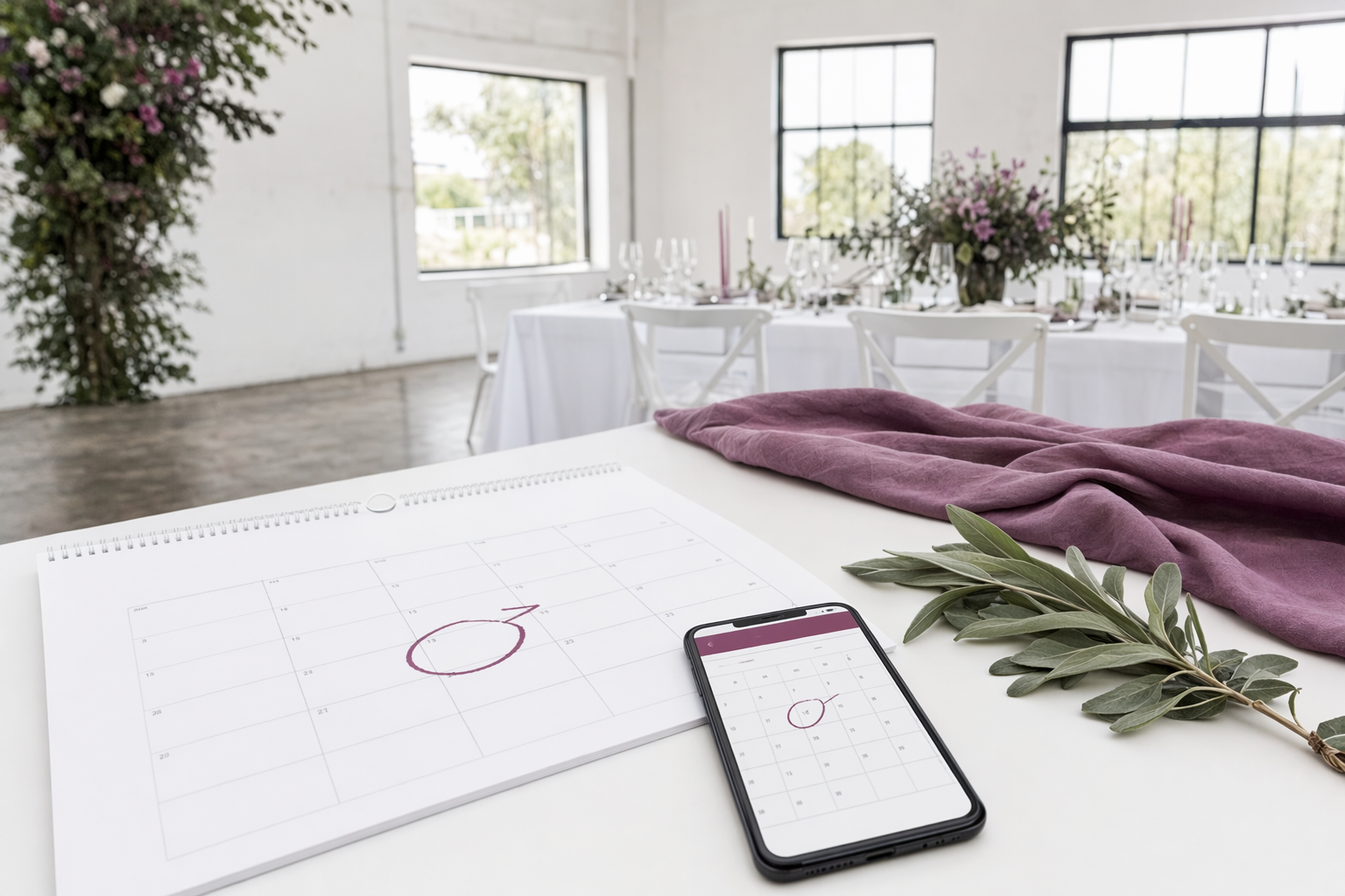 Choosing your wedding date and season